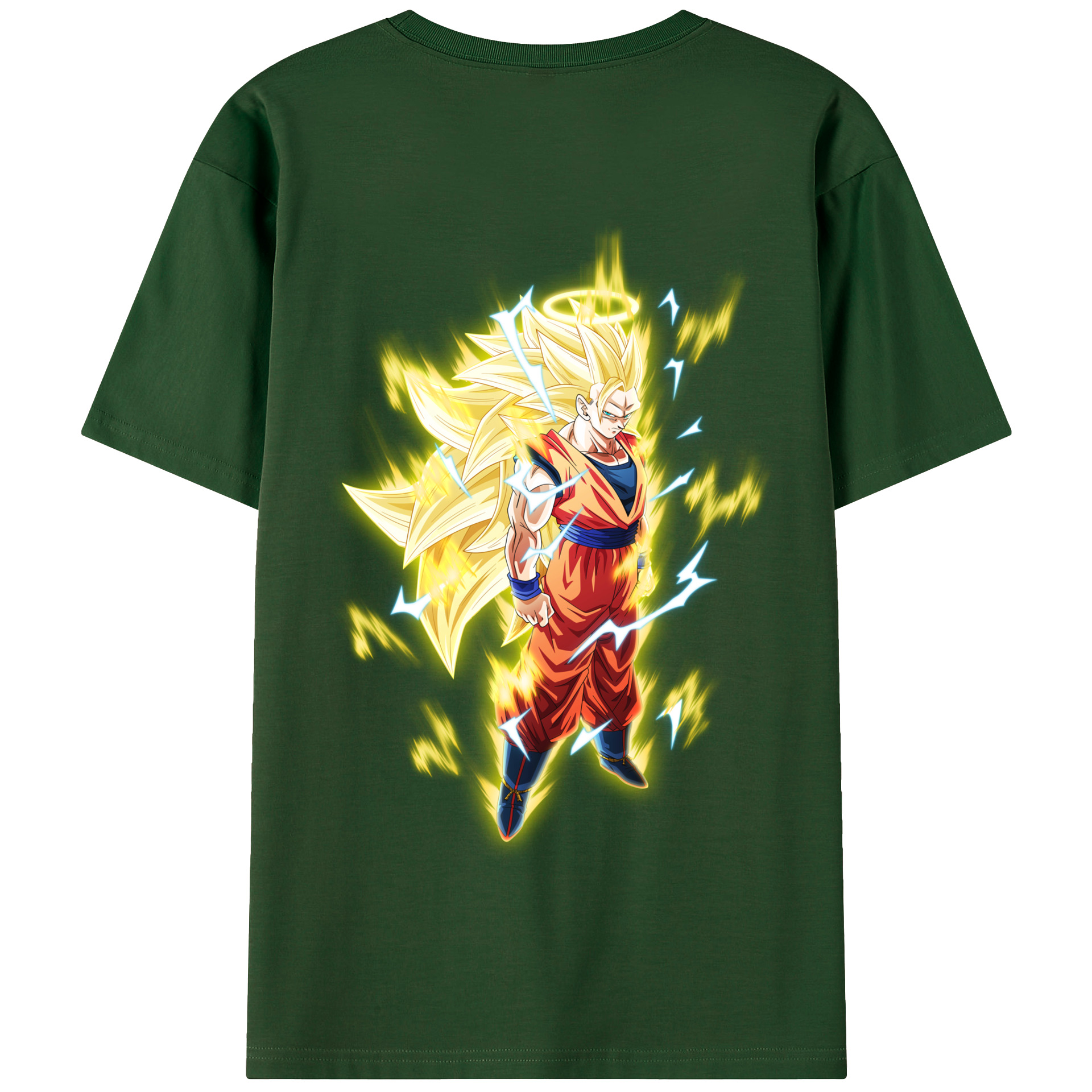 （画像用） ドラゴンボール 孫悟空（そん ごくう）Son Goku カカロット DRAGON BALL Kakarotto 綿100％半袖Tシャツ（背面プリント）